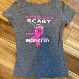Bates Motel Breast Cancer “October can be Scary Fight like a Monster”t-shirt tee
